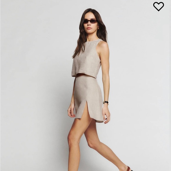 REFORMATION JACINTA LINEN TOP - Picture 1 of 6